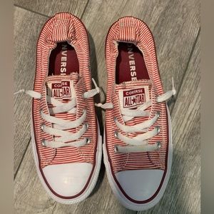 Converse Chuck Taylor All Star Shoreline Red & White Stripe Shoes